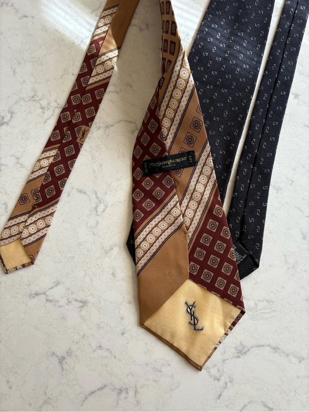 Yves Saint Laurent silk tie